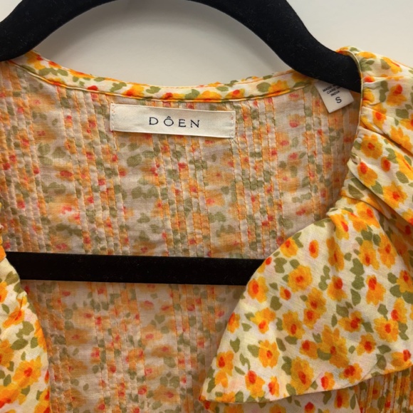 DOEN-Henry Top (Clementine Daisy) size Small - Picture 3 of 6